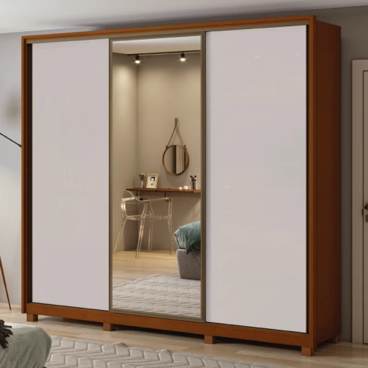 ROPERO LOPAS SPAZIO 3P 2.7 C/ESP. FRASSINO/OFF WHITE/FR