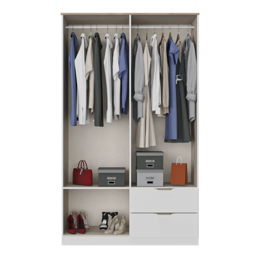 ROPERO CARRA 1187 4P2C BLANCO