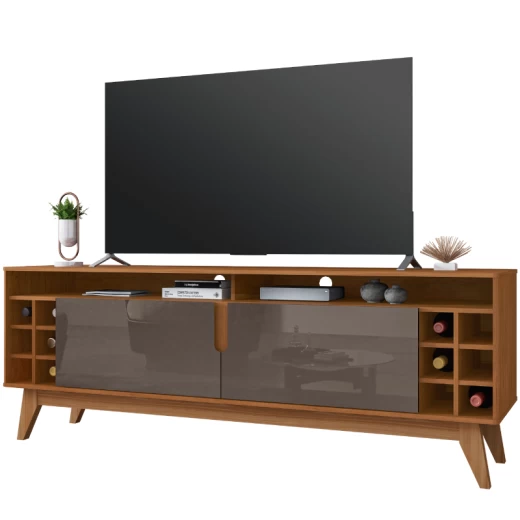 RACK CASA D 78588 WINE 1.60 CEDRO/CINZA PEROLA