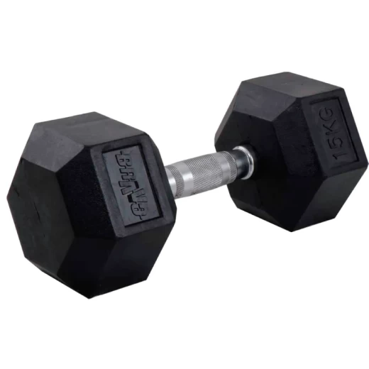 MANCUERNA BRAVO AC2120 15KG HEXAGONAL DE GOMA