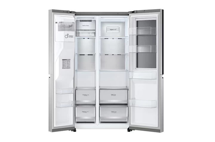 HELADERA LG SBS GS66SXSC C/DISP/FABRICADORA D/HIELO 570