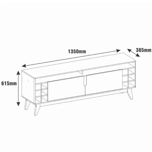 RACK CASA D 78126 WINE 1.60 CEDRO/BLANCO