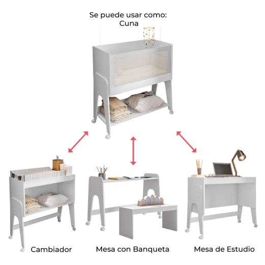 CUNA ESTRELA 21551 BEDSIDE MULTIFUNCION AMORE BL