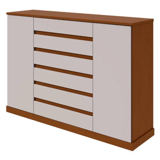 COMODA LOPAS VEDRA 7CAJ2PTAS FRASSINO/OFF WHITE 7641376