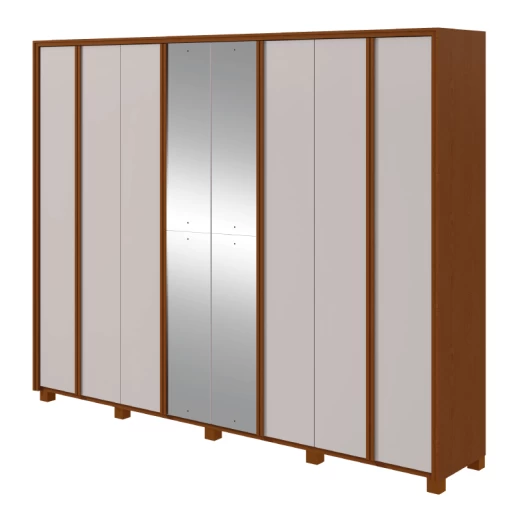 ROPERO LOPAS ERGON 8P C/ESP FRASSINO/OFF WHITE