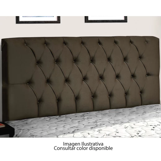 CAB. EMMA VENEZA 160X126X15 T.CUERINA MARRON