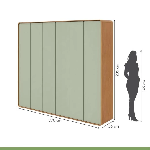 ROPERO LOPAS LOOP 6P AMENDOA CLEAN/VERDE