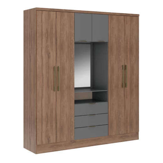 ROPERO CARRA 1152 FREIJO TITANIO C/ESPEJO