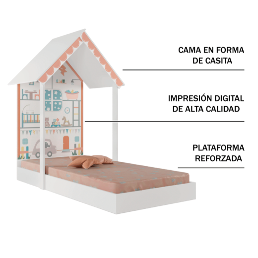 MINI CAMA ESTRELA 20722 HOME MONTESSORIANO BL