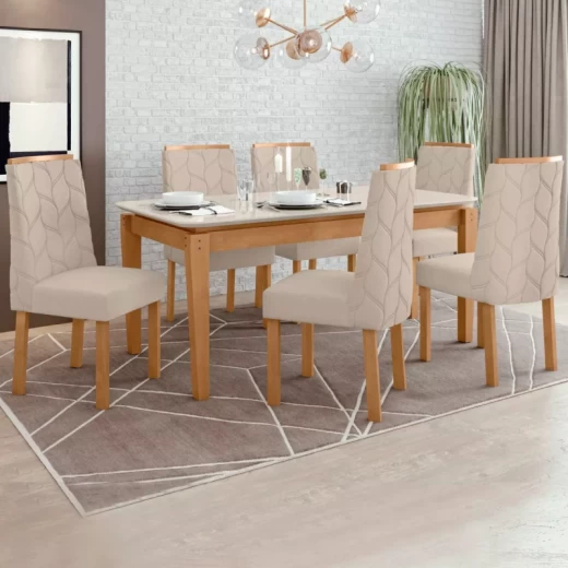 MESA LOPAS ARIES 1.80 C/6 SILLAS RAYLA AMEN T494