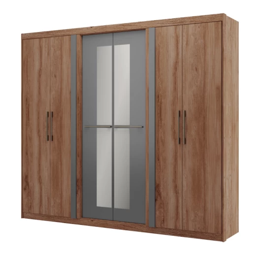 ROPERO CARRA 1155 FREIJO TITANIO C/ ESPEJO