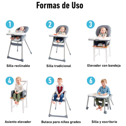 SILLA P/COMER GRACO GR2102339 TABLE2 6EN1 ARROW