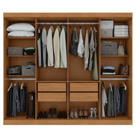 ROPERO LOPAS ANDARA SOFT 8P C/ESP AMENDOA CLEAN