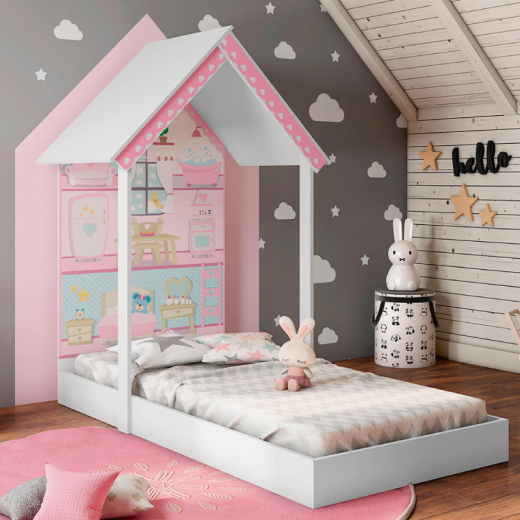 MINI CAMA ESTRELA 20721 CASA DE MUÑECA MONTESSORIANO BL