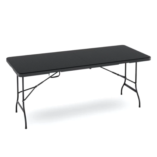 MESA PLEGABLE UNIQUE 1.80 NEGRO MPN180