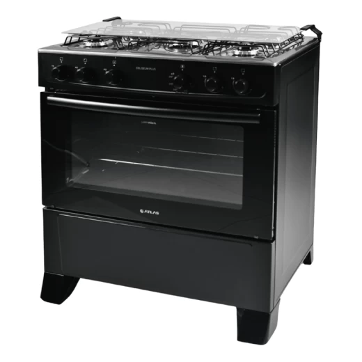 COCINA ATLAS COLISEUM PLUS 5B S/ENC. NEGRO