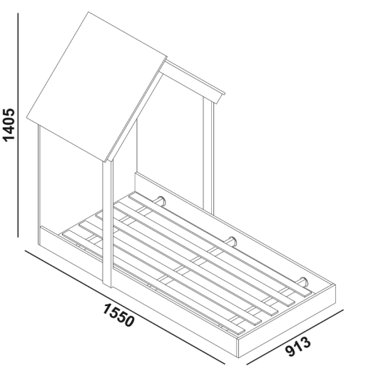 MINI CAMA ESTRELA 20721 CASA DE MUÑECA MONTESSORIANO BL