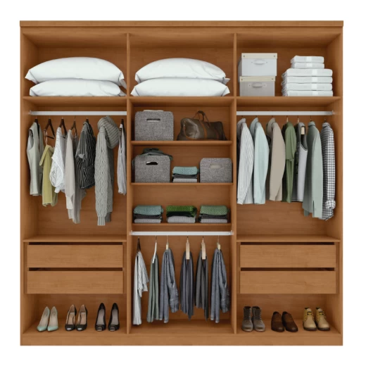 ROPERO LOPAS ALONZO 6P C/ESP AMENDOA CLEAN/OFF WHITE