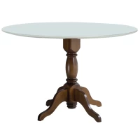 MESA ACTIVA 9029 REDONDA PINHAO 1300 C/VIDRIO 12207