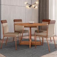 JGO DE COMEDOR CARRA DELI 1593 4S 1739 NOGAL FREIJO ROS