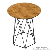 MESA LATERAL ACTIVA 3507 GARDEN 440 PINHAO B/DORADO/NG