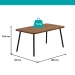 JGO DE COMEDOR CARRA ALMERIA 1597 6S 1736 GRAF/CUER/NEG