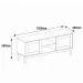 RACK CASA D 95345 SAFIRA PLUS 1.35 CEDRO/OFF WHITE