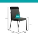 JGO DE COMEDOR CARRA PARIS 1592 6S 1739 NOGAL GRAF NEGR