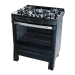 COCINA MUELLER 5H PIACERE VETRO MFV5BF NEGRO C/ENC