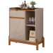 APARADOR BAR CASA D 526344 BARI OFF WHITE/CEDRO