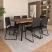 JGO DE COMEDOR CARRA ALMERIA 1597 6S 1736 NEGRO