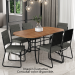 JGO DE COMEDOR CARRA 1547 6S 1736 NEGRO