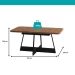JGO DE COMEDOR CARRA PARIS 1592 6S 1739 NOGAL GRAF NEGR