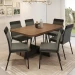 JGO DE COMEDOR CARRA PARIS 1592 6S 1739 NOGAL GRAF NEGR