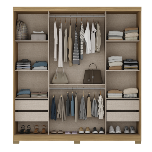 ROPERO CARRA 1179 FREIJO AVELLANA C/ESPEJO