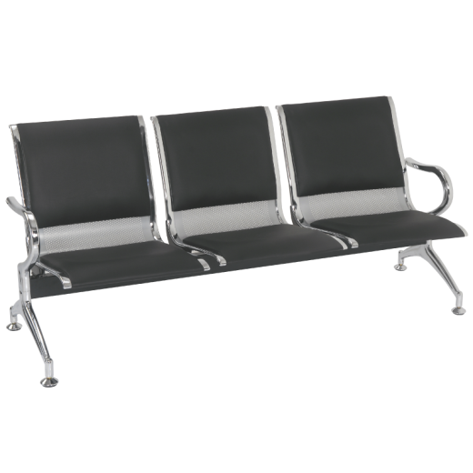 SILLA DE ESPERA BLUME BLMB03 3 LUGARES CROMADA