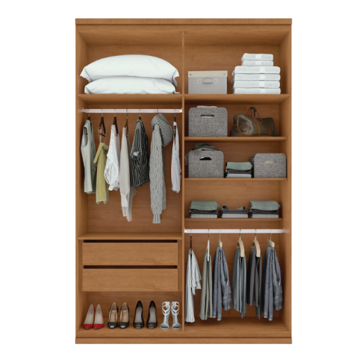 ROPERO LOPAS ALONZO 4P C/ESP AMENDOA CLEAN