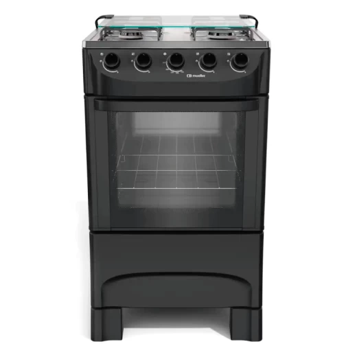 COCINA MUELLER MODERATTO MFI4BA 4H. NEGRO C/TAPA