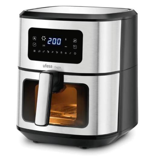 FREIDORA AIR FRY UFESA EAGLE INOX DIG 6.5L