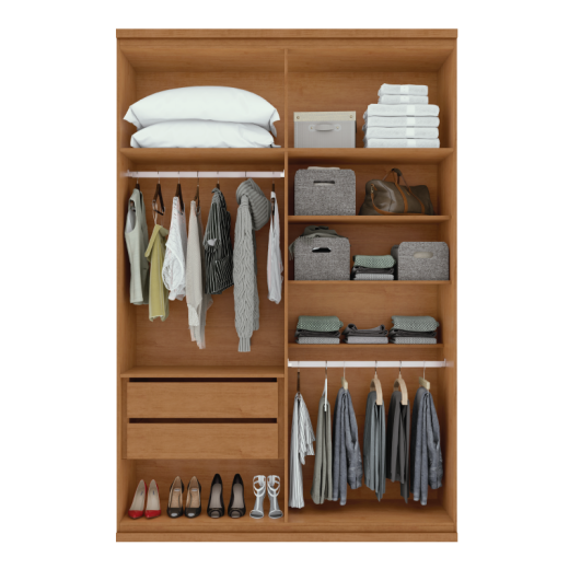 ROPERO LOPAS ALONZO 4P C/ESP FRASSINO/OFF WHITE