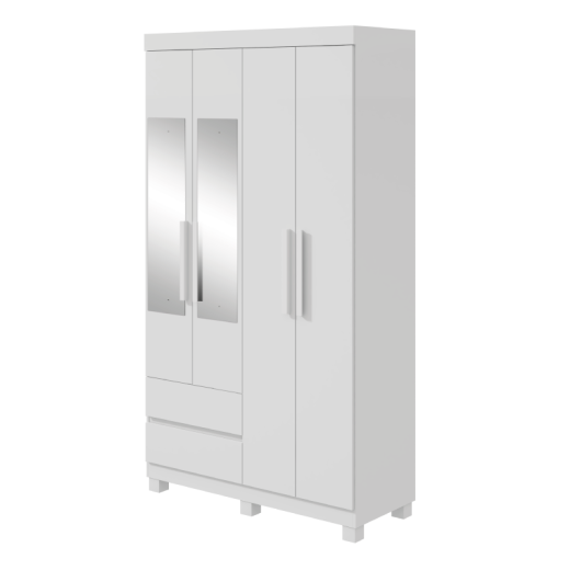 ROPERO LOPAS ZEUS 4P.C/ESPEJ BLANCO 59602355650