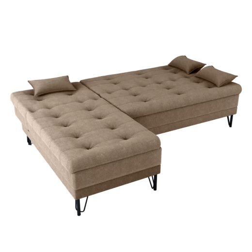 SOFACAMA MX NICE 15787 2L+CHAISE T.539 FIRE 04 CACAU
