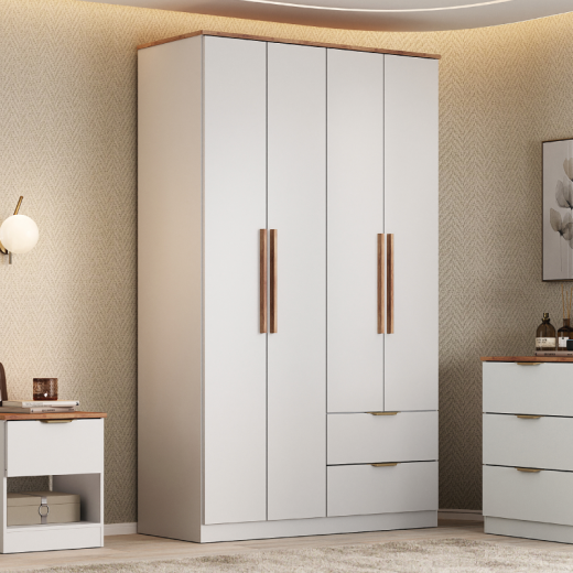 ROPERO CARRA 1187 4P2C BLANCO