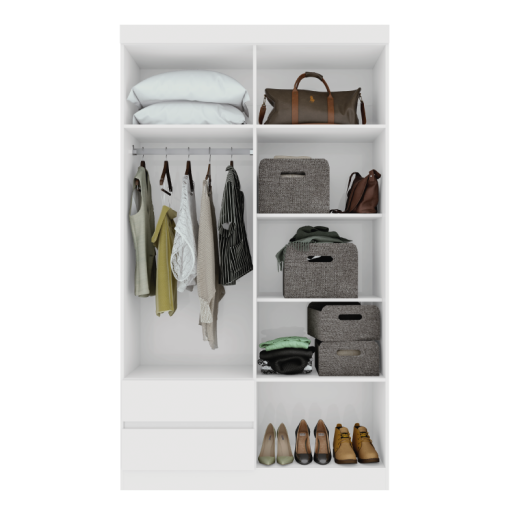 ROPERO LOPAS ZEUS 4P.C/ESPEJ BLANCO 59602355650