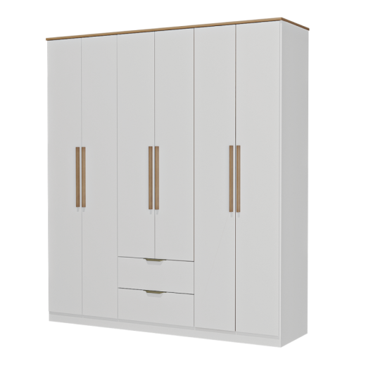 ROPERO CARRA 1186 6P2C BLANCO