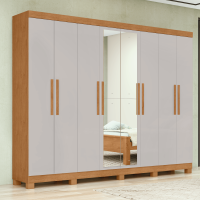 ROPERO LOPAS ANDARA SOFT 8P C/ESP AMENDOA/OFF WHITE