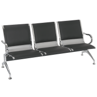 SILLA DE ESPERA BLUME BLMB03 3 LUGARES CROMADA