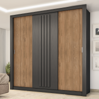 ROPERO CARRA 1183 NEGRO C/FREIJO