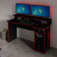 MESA GAMER TECNO ME4153.0002 NEGRO/ROJO