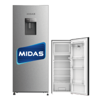HELADERA MIDAS MD-MH249 LITROS C/DIS INOX